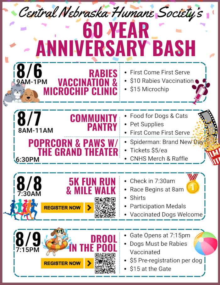CNHS 60 Year Anniversary Weekend Bash